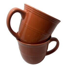Mainstays Orange Spice Coffee Mug 13 oz Ceramic Chiari Collection Lot of 2